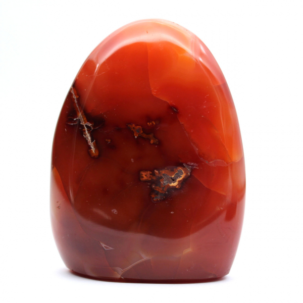 Pequeno espécime de cornalina polida - Pedra natural autêntica de Madagascar (295g)