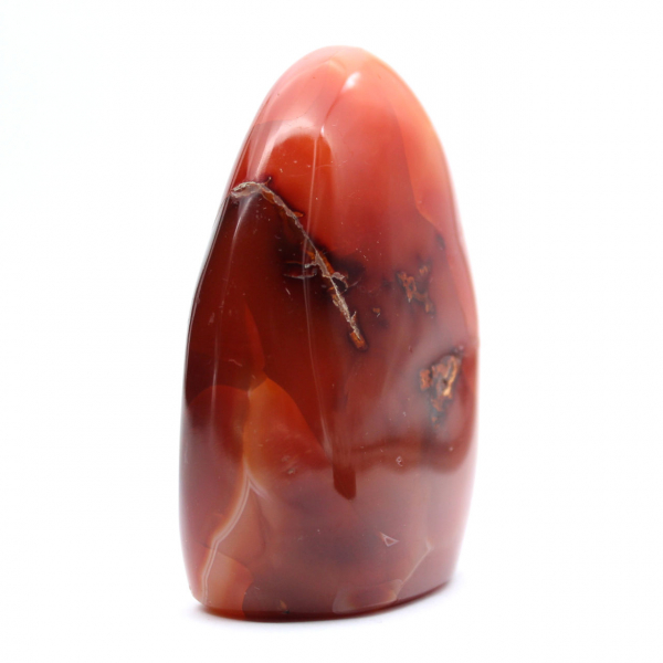 Pequeno espécime de cornalina polida - Pedra natural autêntica de Madagascar (295g)
