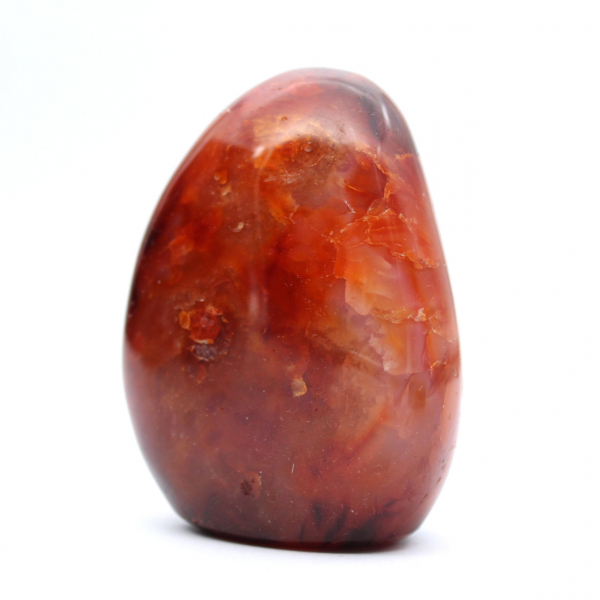Microespécime de cornalina polida - Pedra natural decorativa (Madagascar)