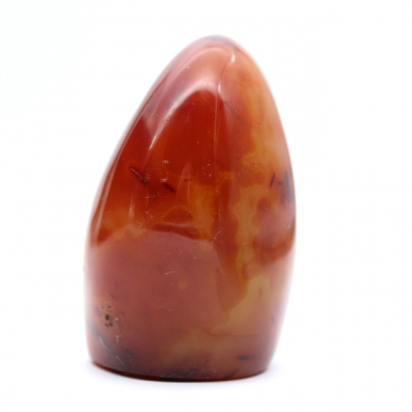 Pequeno ornamento de cornalina polida - pedra natural colecionável (Madagascar)