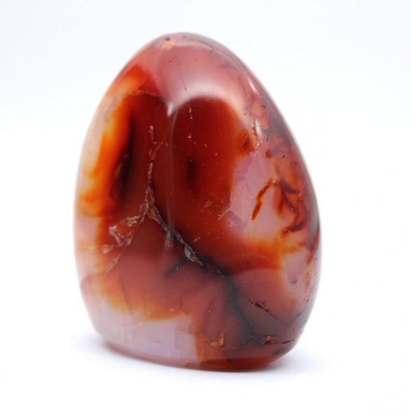 Enfeite muito pequeno de cornalina polida - mineral autêntico de Madagascar (225g)