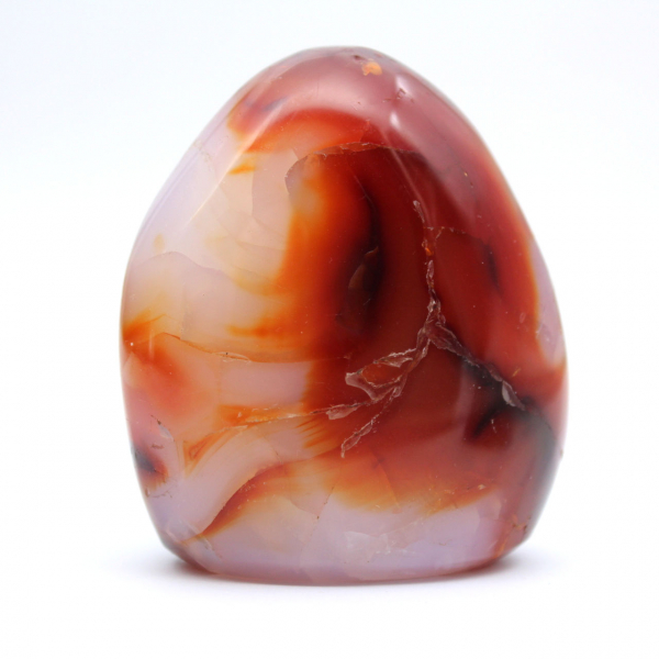Enfeite muito pequeno de cornalina polida - mineral autêntico de Madagascar (225g)