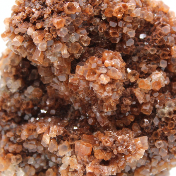 Aragonita marroquina em cristais marrons
