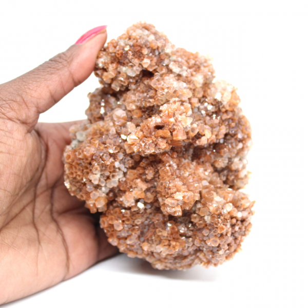 Aragonita marroquina em cristais marrons