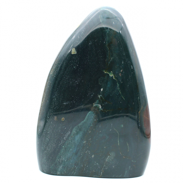 Jaspe verde polido, ornamento sólido, pedra natural, Madagascar