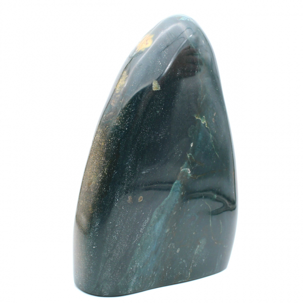 Jaspe verde polido, ornamento sólido, pedra natural, Madagascar