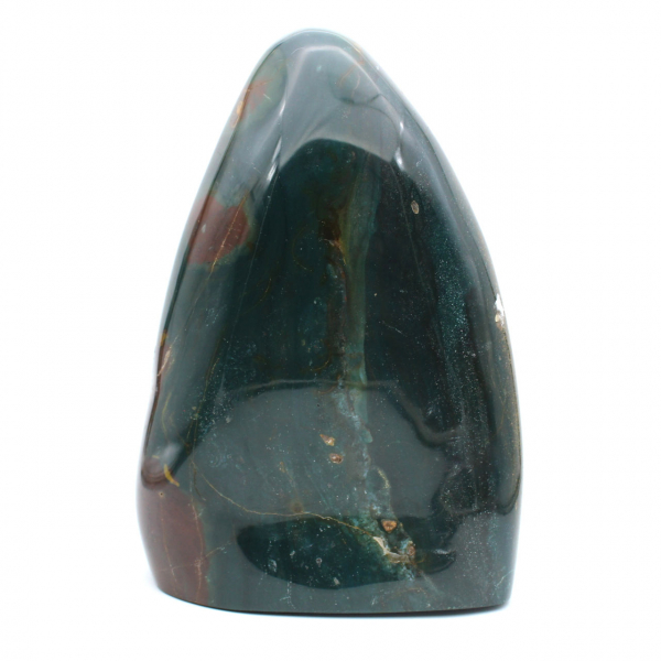 Jaspe verde polido, ornamento sólido, pedra natural, Madagascar