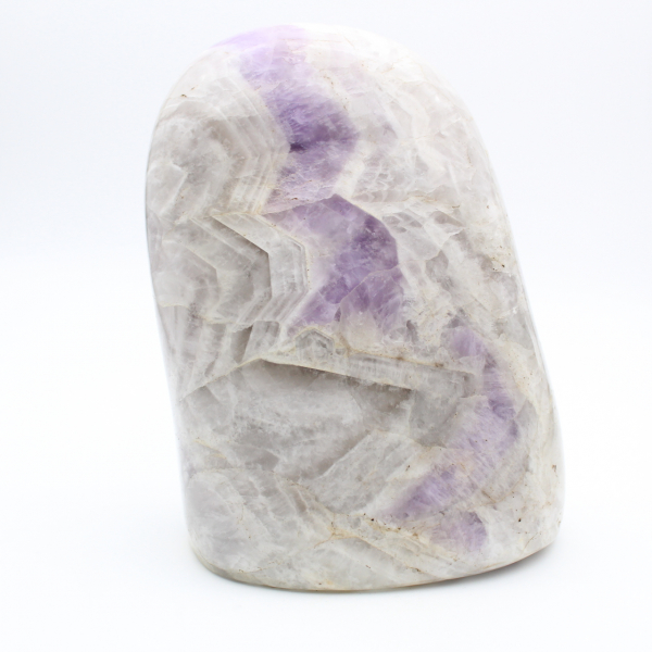 Ametista polida, ornamento mineral maciço, espécime, Madagascar