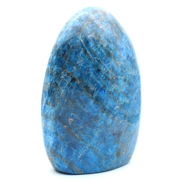 Grande Apatita polida, espécime decorativo, pedra natural de Madagascar