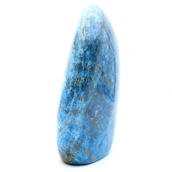 Grande Apatita polida, espécime decorativo, pedra natural de Madagascar