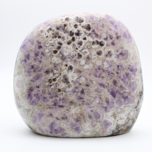 Ametista polida, pedra natural decorativa, espécime grande, Madagascar