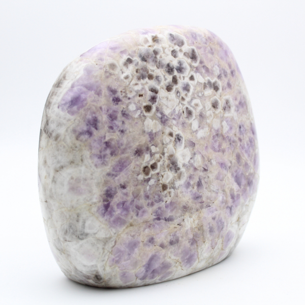 Ametista polida, pedra natural decorativa, espécime grande, Madagascar