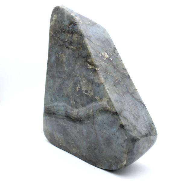 Exemplar gigante de labradorita polida, pedra decorativa única, Madagascar