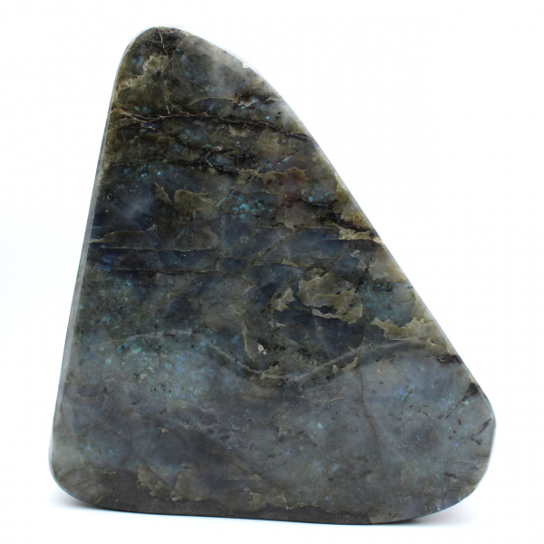 Exemplar gigante de labradorita polida, pedra decorativa única, Madagascar