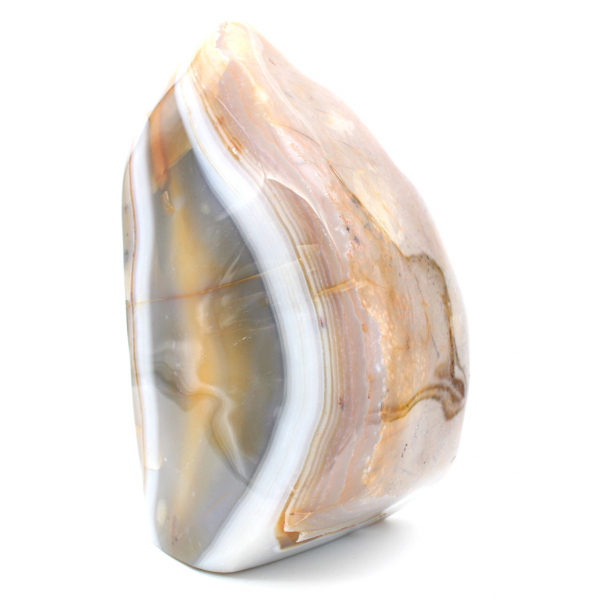 Pedra cornalina polida de Madagascar, decoração mineral XXL