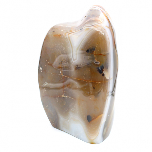 Pedra cornalina polida de Madagascar, decoração mineral XXL