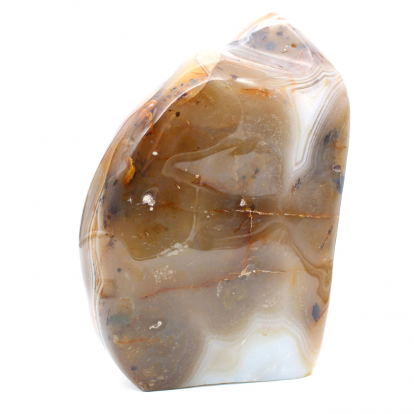 Pedra cornalina polida de Madagascar, decoração mineral XXL