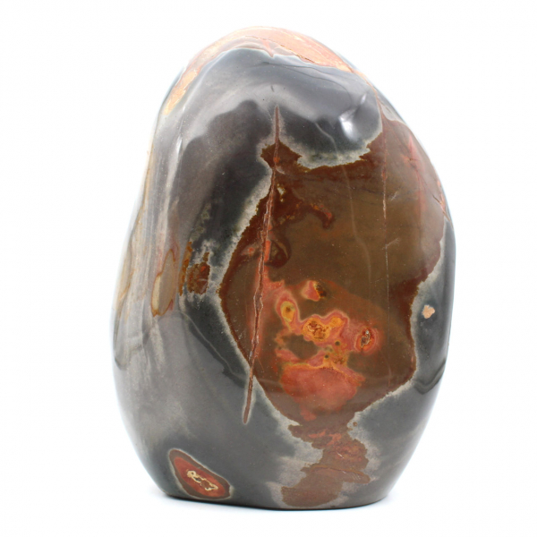 Ornamento de jaspe maciço polido, exemplar de colecionador, de Madagascar