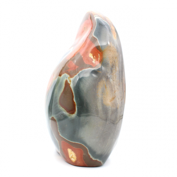 Ornamento de jaspe maciço polido, exemplar de colecionador, de Madagascar