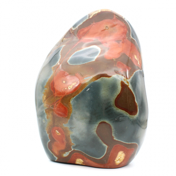 Ornamento de jaspe maciço polido, exemplar de colecionador, de Madagascar