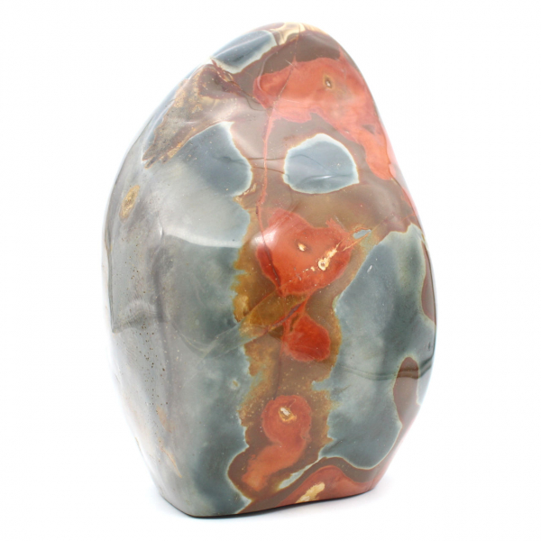 Ornamento de jaspe maciço polido, exemplar de colecionador, de Madagascar