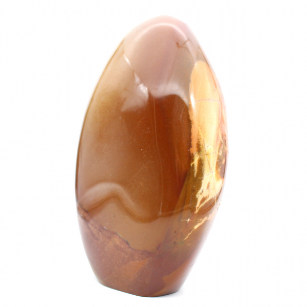 Ornamento de jaspe vermelho polido, pedra de colecionador maciça, Madagascar