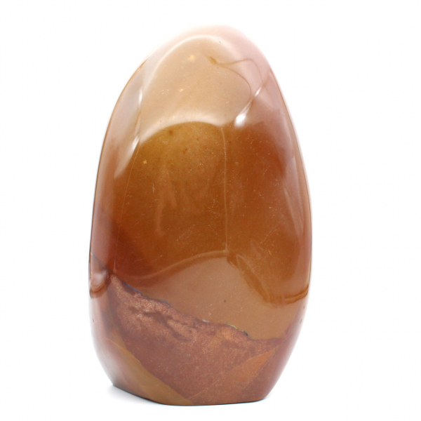 Ornamento de jaspe vermelho polido, pedra de colecionador maciça, Madagascar