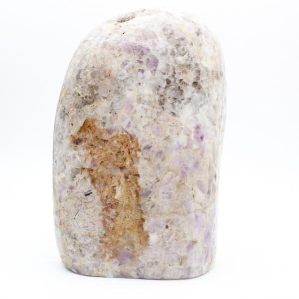 Grande ametista polida, ornamento mineral de prestígio, Madagascar