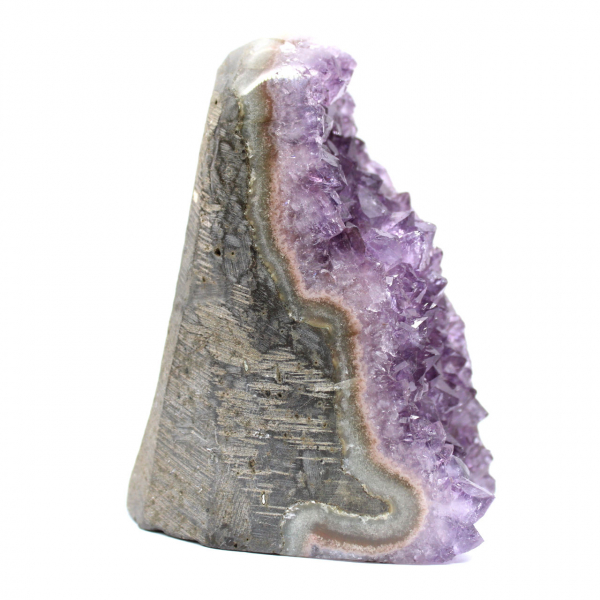 Drusa de Ametista Brasileira: Decoração Mineral de Interiores