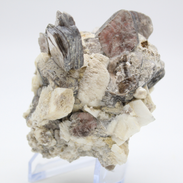 Quartzo branco com mica afegã natural