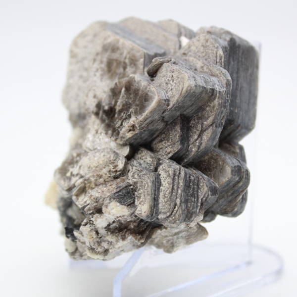 Mica e turmalina em quartzo afegão bruto