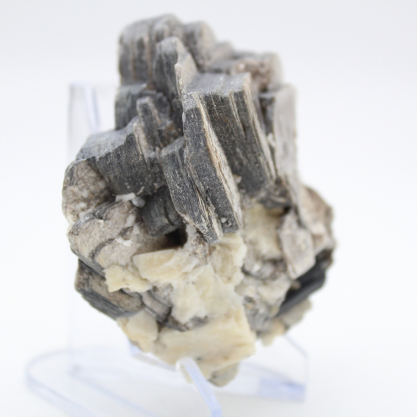 Mica e turmalina em quartzo afegão bruto