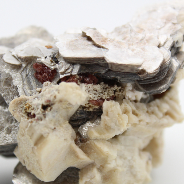 Mica em quartzo branco afegão compacto