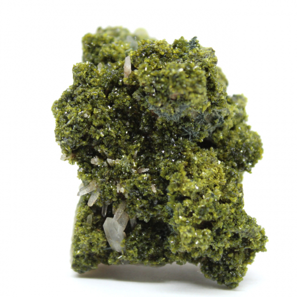 Cristais de epidoto verde do Marrocos