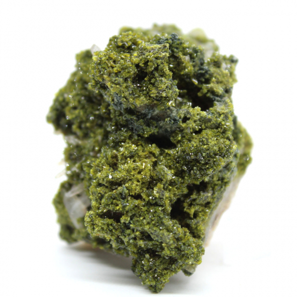 Cristais de epidoto verde do Marrocos