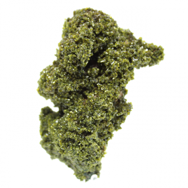 Cristais de epidoto de Marrocos em matriz bege