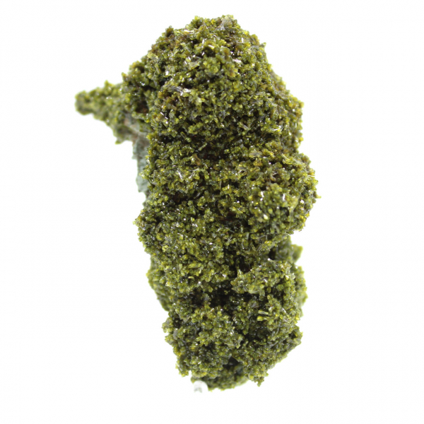 Cristais de epidoto de Marrocos em matriz bege