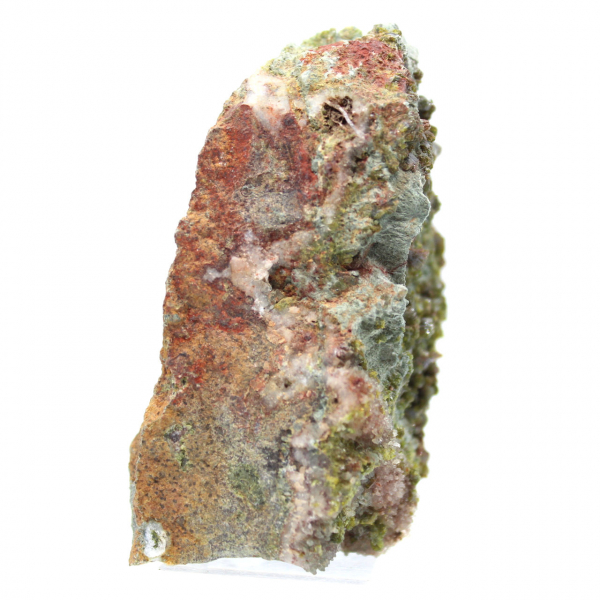 Epidoto marroquino natural, espécime cristalizado