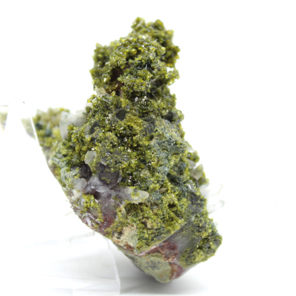 Espécime natural de epidoto verde do Marrocos
