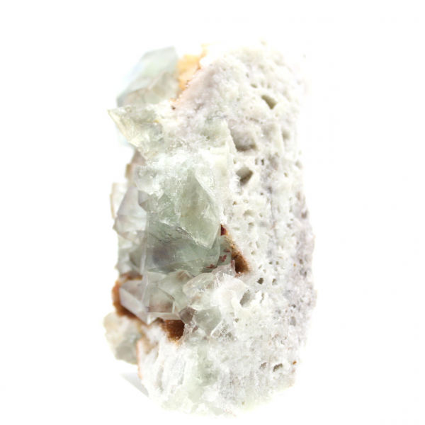 Fluorita bruta para decoração: Cristais verdes de Marrocos