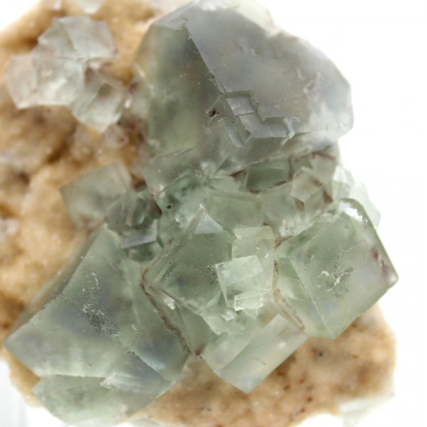 Cristais de fluorita verde: Coleção Mineralógica de Marrocos