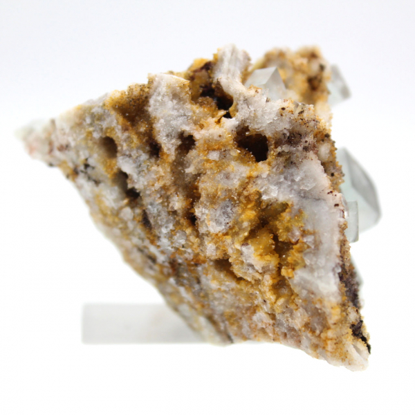 Fluorita verde de colecionador: pequeno exemplar em matriz.