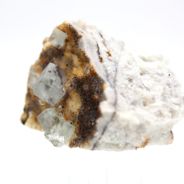 Fluorita verde de colecionador: pequeno exemplar em matriz.