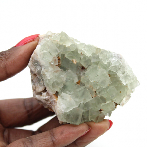 Espécime de fluorita: pequeno bloco de colecionador proveniente de Marrocos.