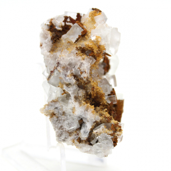 Fluorita Verde em Miniatura: Cristal Marroquino sobre Rocha