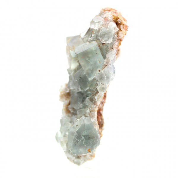 Fluorita verde em rocha: Amostra bruta de mineral