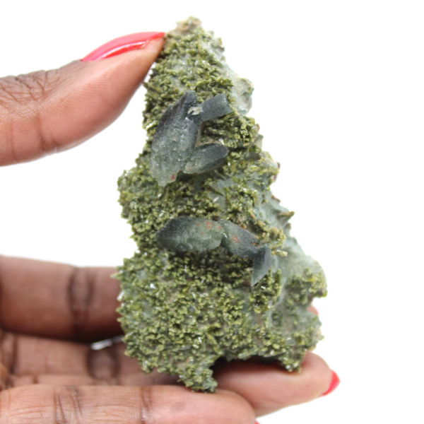 Imilchil epidoto em matriz transparente