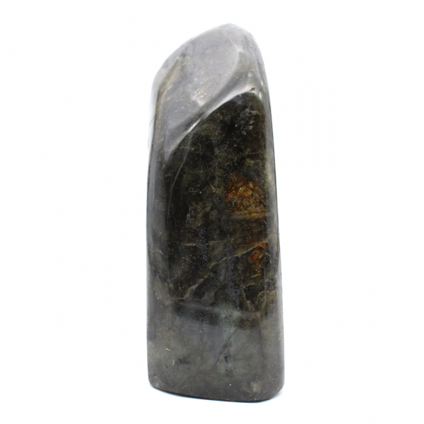 Labradorita polida de Madagascar, exemplar decorativo.