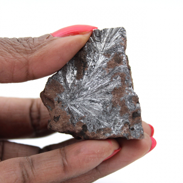 Espécime de pirolusita cristalina muito pequena.