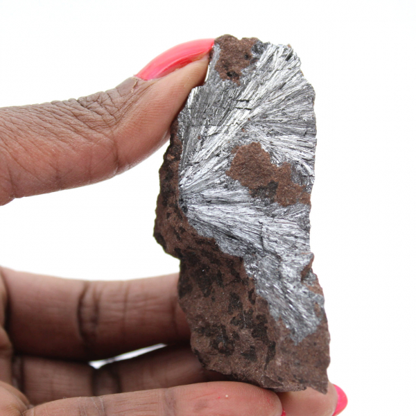 Pirolusita, cristais compactos para coleções.